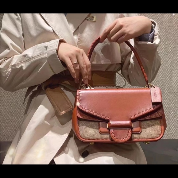 Coach Cody Bag Cody Shoulder Bag In Signature Canvas With Whipstitch Coach Cody Bag Cody Shoulder Bag In Signature Canvas With Whipstitch